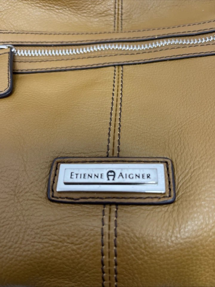 VTG Etienne Aigner  Classic Brown Leather Shoulder Bag Hobo Purse Handbag - Image 2 of 4