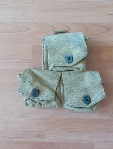 Pattern 1937 American made British army issue Triple webbing ammo pouch.