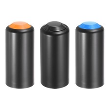 3PCS Battery Cover Mic Battery Screw on Cap Red, Navy Purple Black