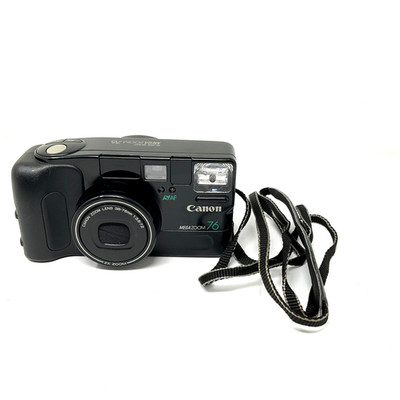 Canon 35mm Film Camera Compact Sure Shot Megazoom 76 Black 38-76mm
