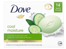Dove Skin Care Beauty Bar For Softer Skin Cucumber and Green Tea More