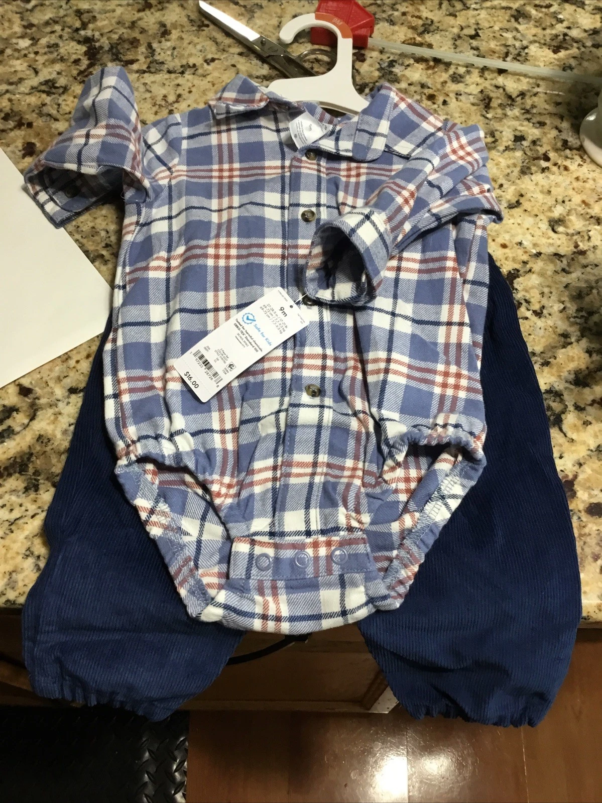 Baby Boy Clothes Nwot Just One You Carter's 9 Months 2pc Corduroy Pants Outfit