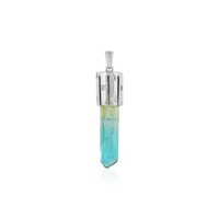 Cavill Silber 925 AnhäNger Mehrfarbiger Quarz Zirkon Rund Damen Schmuck 35X6Mm