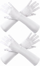 2 Pairs Unisex 15" Elbow Length Gloves 20S Stretchy Cosplay Costume Glove