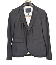 NWT Banana Republic Women  s Two Button Tailored Stretch Blazer Black Size 4