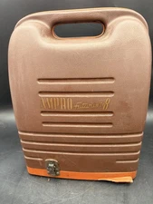 1940 AMPRO Futurist 8mm Film Projector w/Case No power Untested