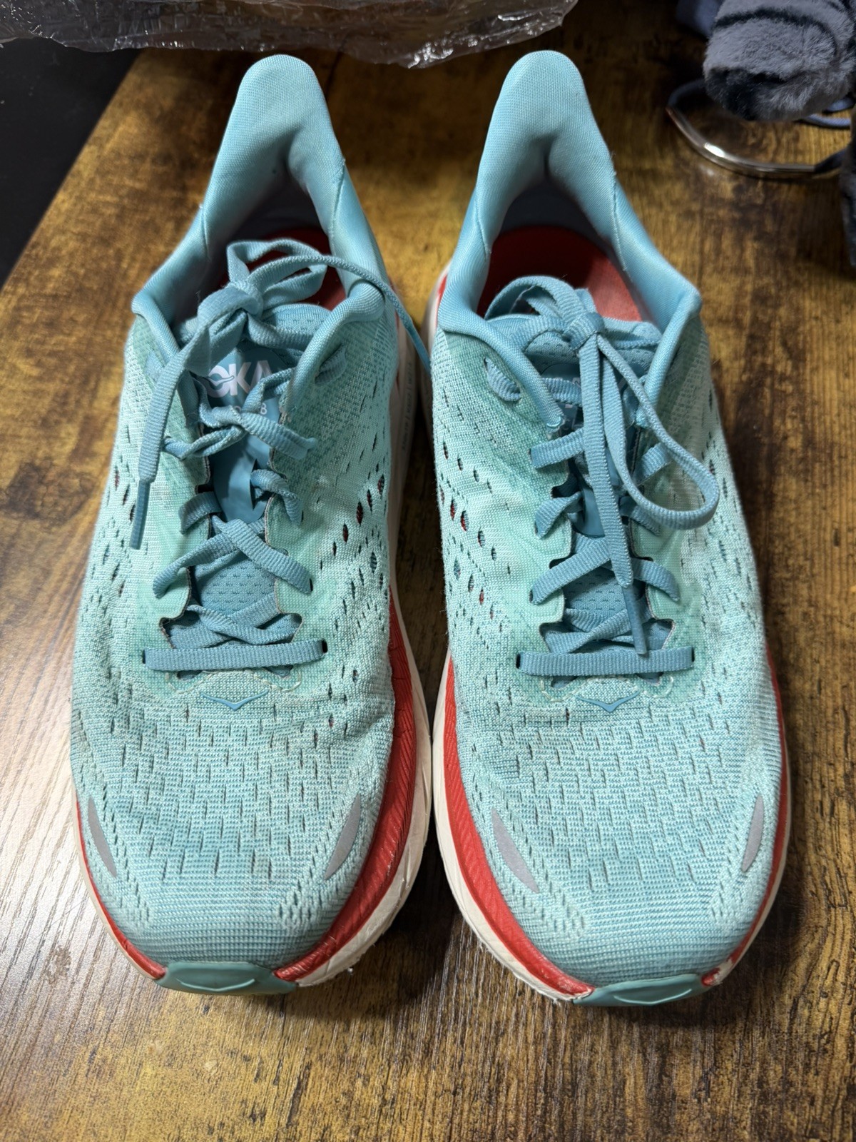 Hoka One One Clifton 8 Running Shoes Womens 7.5B Blue Comfort Athletic  thumbnail 4