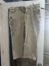 Lane Bryant Khaki Capris Pants Size 18