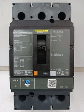 Square D PowerPact 175 Amp Circuit Breaker 3 Pole 600 VAC / 250 VDC JGL36175