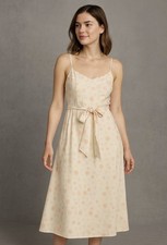 Vintage Y2K American Eagle Womens Polka Dot Dress Sz 6 Spaghetti Strap Lined