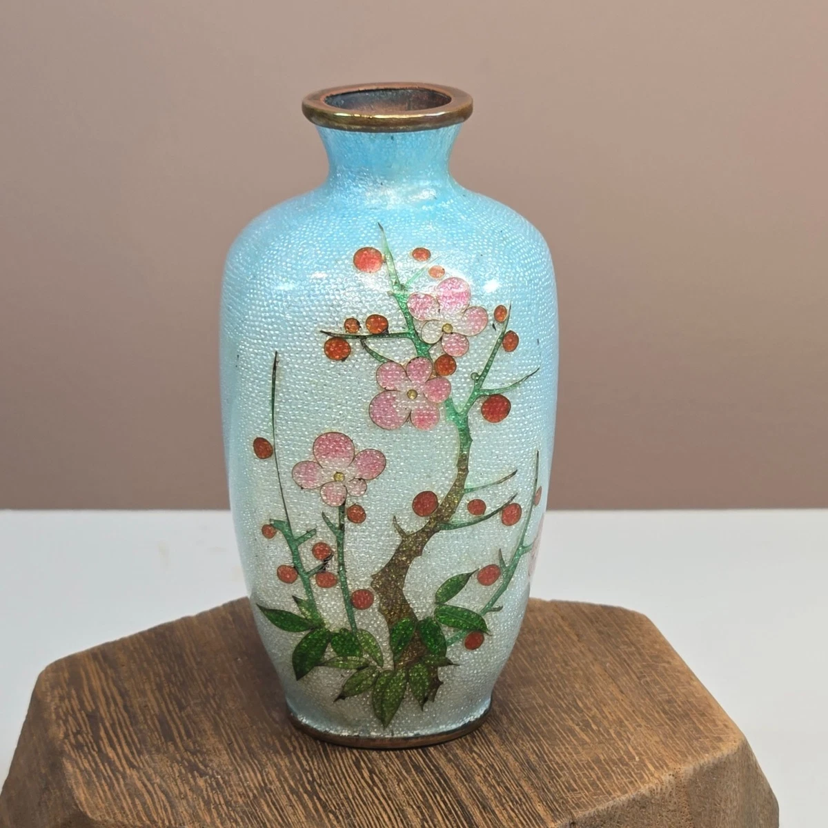 蓝色青铜古董日本花瓶| eBay