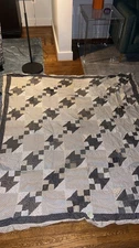 BEAUTIFUL! Vintage 1880's/1890's Handmade Quilt Topper