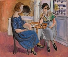 1921 Henri Matisse DOMINO PLAYERS Oil Painting  Fine Art Print