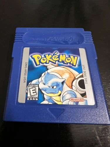 Authentic Pokemon Blue Gameboy Game 1998