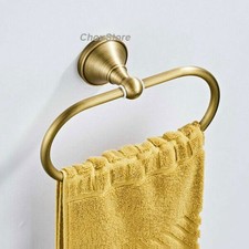 Vintage Bronze Finish Oval Towel Ring Wall Mount Hand Towel Holder Bathroom Hard