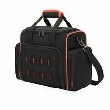 Multi-Compartment Tool Bag Zippered Oxford Material Tool Bag Padded Handle