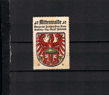 Vignetten - "Mittenwalde, Brandenburg"  Wappen  (Lotb-12)