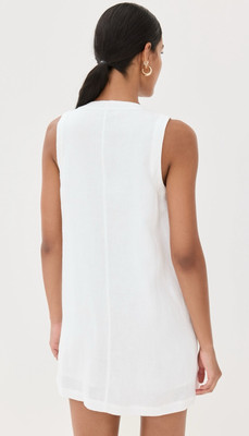 Reformation Tropez Linen Dress White 12 Reformation Tropez Linen Dress White 12