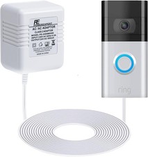 Doorbell Transformer 24V Adapter for Ring Video Doorbell, 16.4ft Long C Wire ...