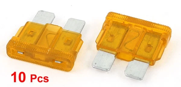 10 Pcs 32V 5A Medium Car Blade Fuses Auto Assortment Kit Orange - Image 2 of 2