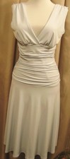 New SZ M Sexy Classic Ruby Dress Light Blue Fit Flare Knee Length Stretch
