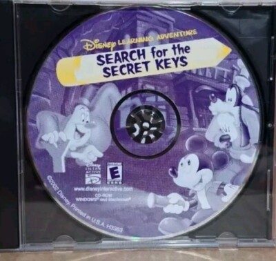 Disney: Search for the Secret Keys (PC, 1998) - Disc Only w/ Repro Art