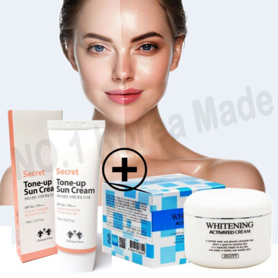 Whitening Activated Cream 100g + White Tone Up Sun Cream 70ml / NO.1 Korea Made