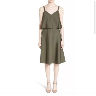 Lafayette 148 New York Women's Riri Sleeveless Dress - Dill - Size M