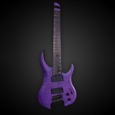 Legator G7FSS Ghost Super Shred Multi-Scale 7-String Headless Guitar, Purple