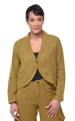 Tulip Clothing Landon Womens Jacket in Mustard Avalon Size Small