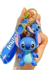 Stitch Cute keychain cartoon key chain accessories key ring bag Backpack