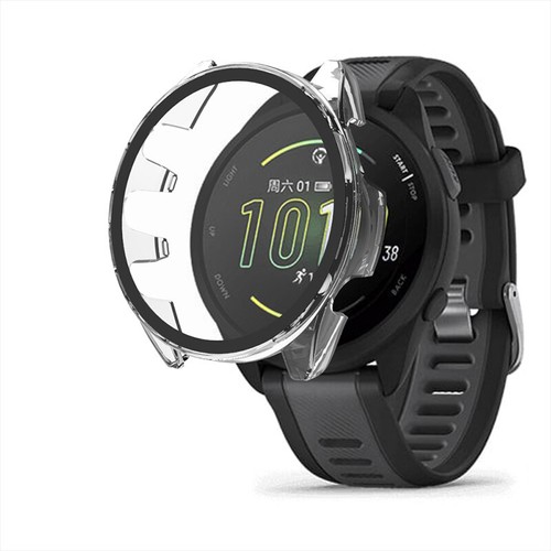 Für Garmin Forerunner 165 PC Vollständige Abdeckung Hartglas Hülle Displayschutzfolie - Bild 3 von 16
