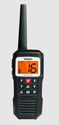 Radio VHF Uniden Atlantis 155 - 3W, Étanche IPX8, Flottante, Avec Météo NOAA