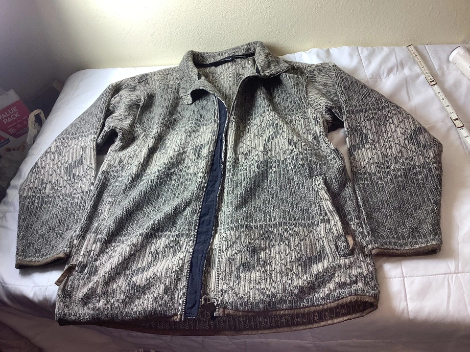 Men’s Vintage 90’s Obermemyer Fleece Zip Up Bomber Jacket Coat Sz Medium LK NU - Image 2 of 4