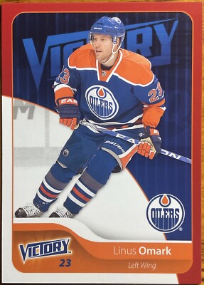 2011-12 Upper Deck Victory Red Linus Omark #79 Edmonton Oilers