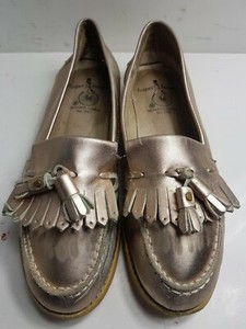 gold loafers womens