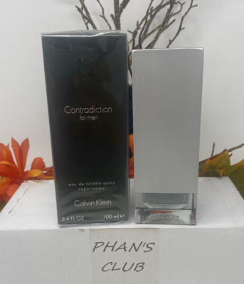 Calvin Klein Contradiction 3.4oz Eau de Toilette Oriental Woody Perfume for Men