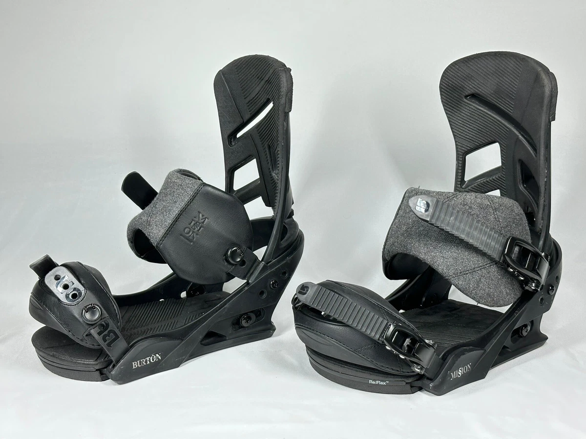 Size M (8-11) Burton Mission Mens Snowboard Bindings #286 | eBay