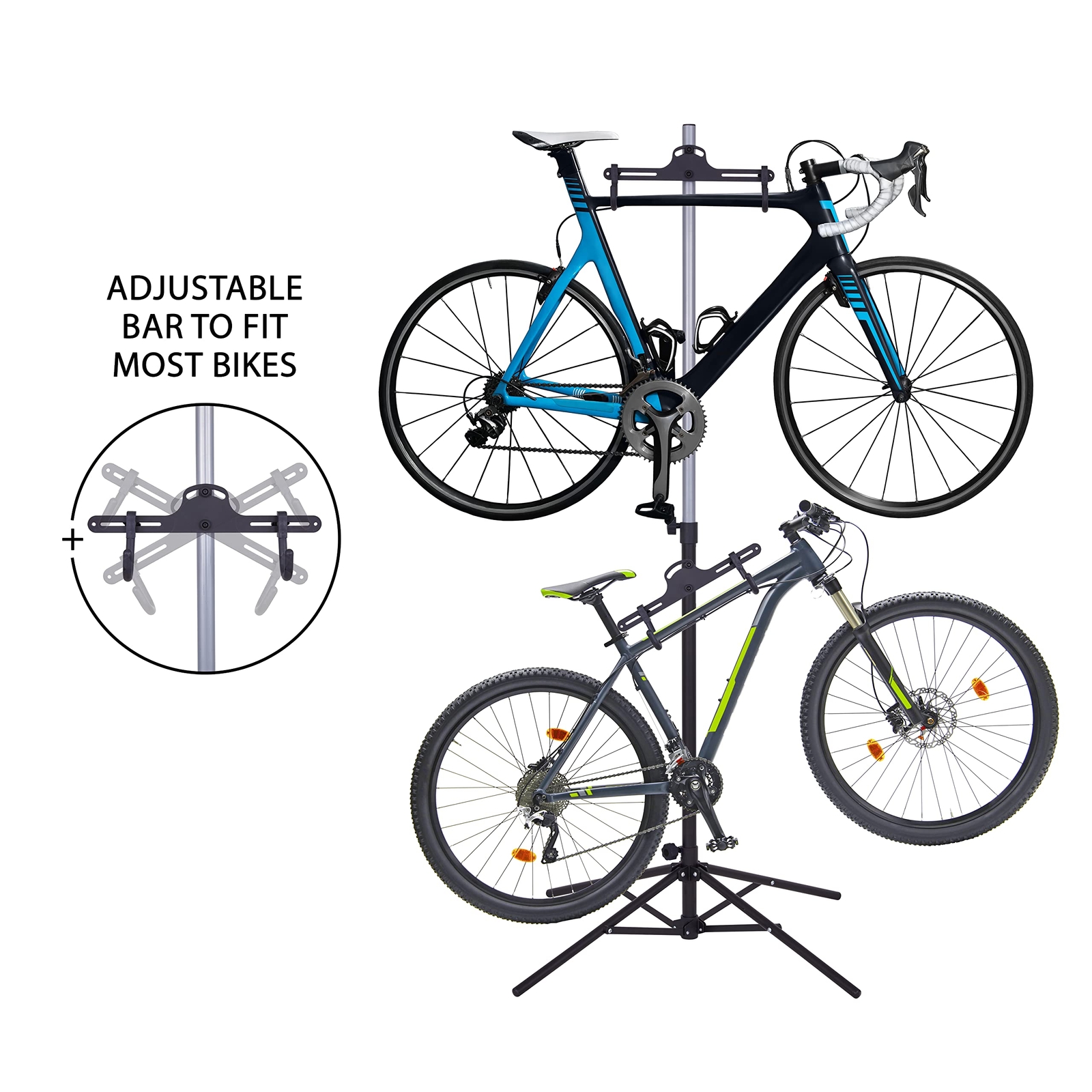 RaxGo Bike Storage Rack, 2Bike Freestanding Garage Bike Rack w