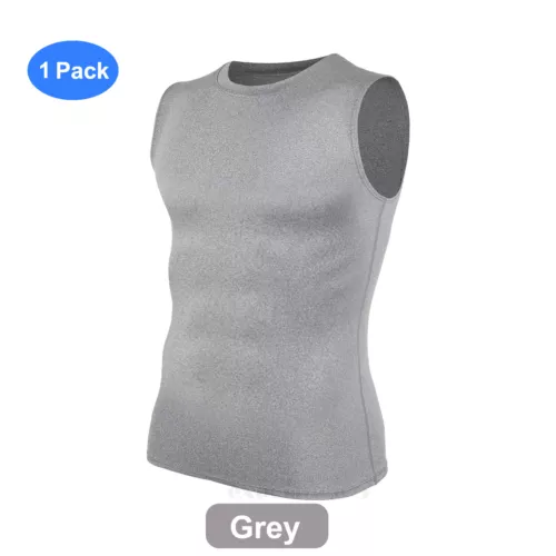 Gilet dimagranti uomo sport abbigliamento attivo top shapewear camicia compressione body shaper - Foto 20 di 36
