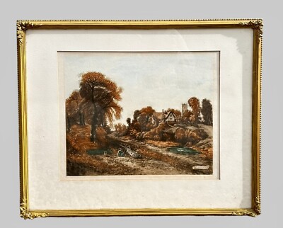 Original Glebe Farm Mezzotint C Fitzgerald nach John Constable PP signiert