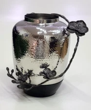 Michael Aram Black Orchid Medium Marble Vase Silver