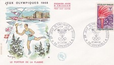 FRANCE 1968 FDC JEUX OLYMPIQUES D'HIVER YT 1545