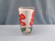 Boscul Peanut Butter Glass Tumbler Red Primrose - Red Name At Bottom #53