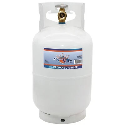 FLAME KING 10 LB Pound Steel Propane Tank Refillable Cylinder with OPD Valve