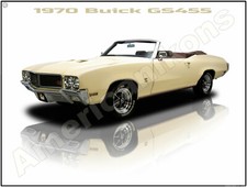 1970 Buick Gs455 Convertible New Metal Sign 12x16 Free Shipping 1970 Buick Gs455 Convertible New Metal Sign 12x16 Free Shipping