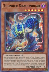 Thunder Dragonroar - SOFU-EN021 - Ultra Rare - 1st Edition x1 - Near Mint