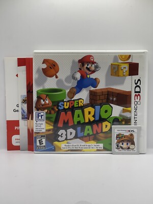Super Mario 3D Land (Nintendo 3DS) Complete In Box CIB Game Case Manuals Insert