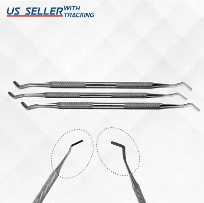 HTI GINGIVAL CORD PACKER 1.5mm & 2.5mm & 3mm RETRACTION DENTAL INST. *NON-SERRATED*