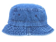 Pigment Dyed Bucket Hat, Denim